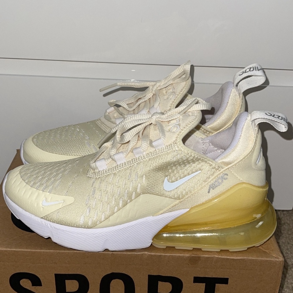 NIKE Air Max 270 ‘Coconut Milk Saturn Gold’ Women’s Sneakers